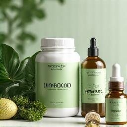 Variety of nutritional supplements and vitamins.