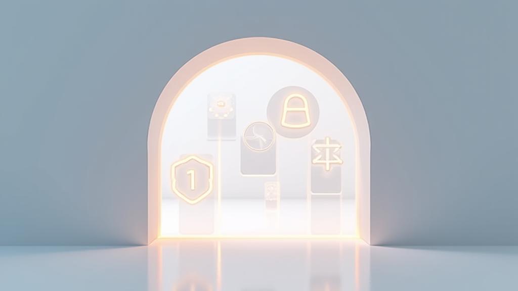 Abstract representation of legal documents and digital security, conveying trust and transparency